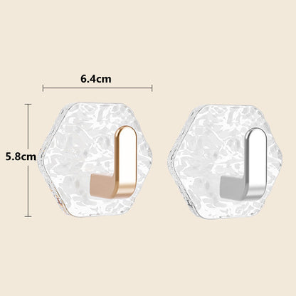 Punch-Free Adhesive Hooks – 3kg capacity. No drilling, no trace
